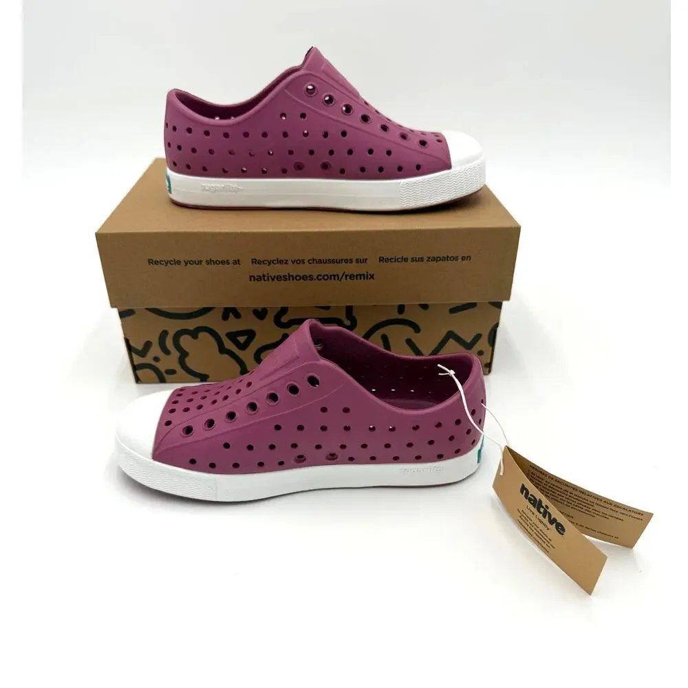 NEW! Native Jefferson Child Shoes - Twilight Pink/Shell White - c11